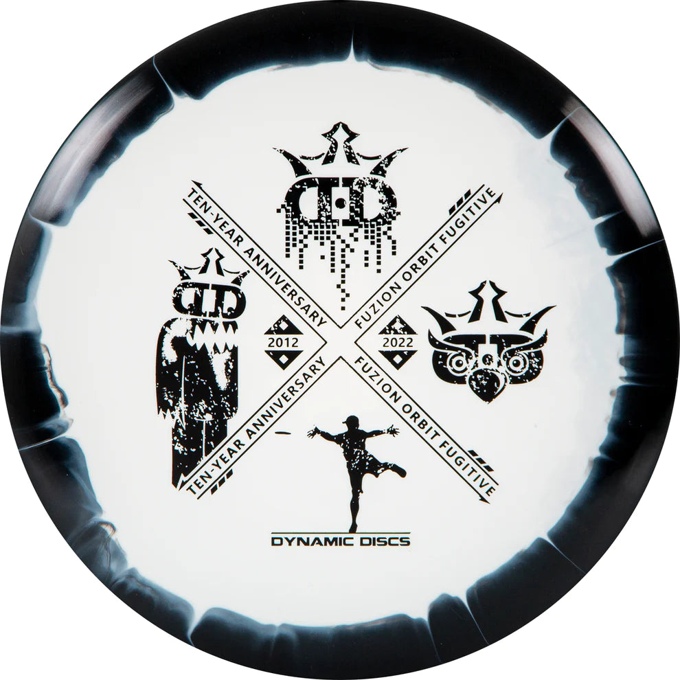 Dynamic Discs Fuzion Orbit Fugitive 10 Year Anniversary Stamp