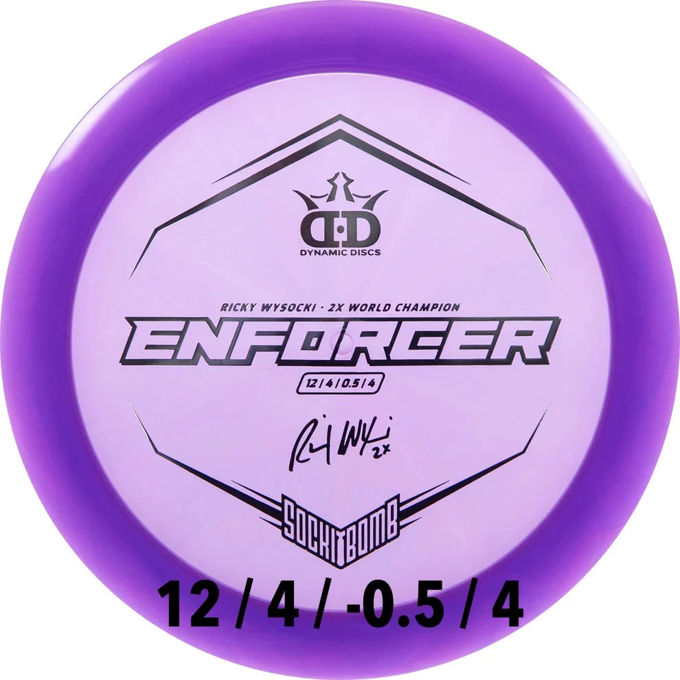 Dynamic Discs Lucid Enforcer Ricky Wysocki Sockibomb Stamp
