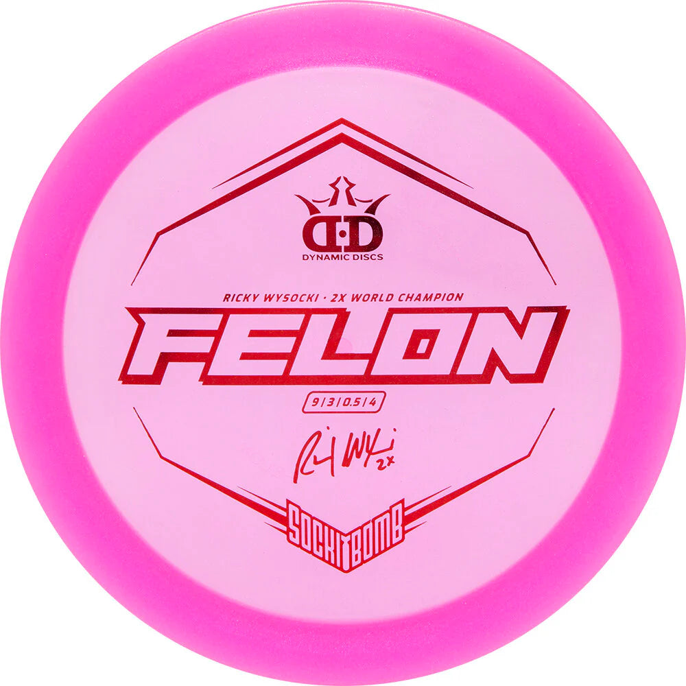 Dynamic Discs Lucid-Ice Glimmer Felon Ricky Wysocki