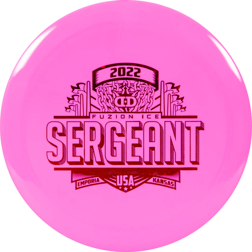 Dynamic Discs Fuzion-Ice Sergeant Pro Worlds 2022 Stamp