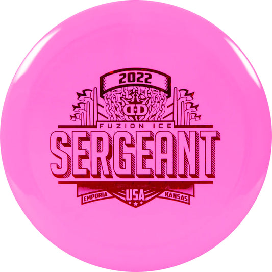 Dynamic Discs Fuzion-Ice Sergeant Pro Worlds 2022 Stamp