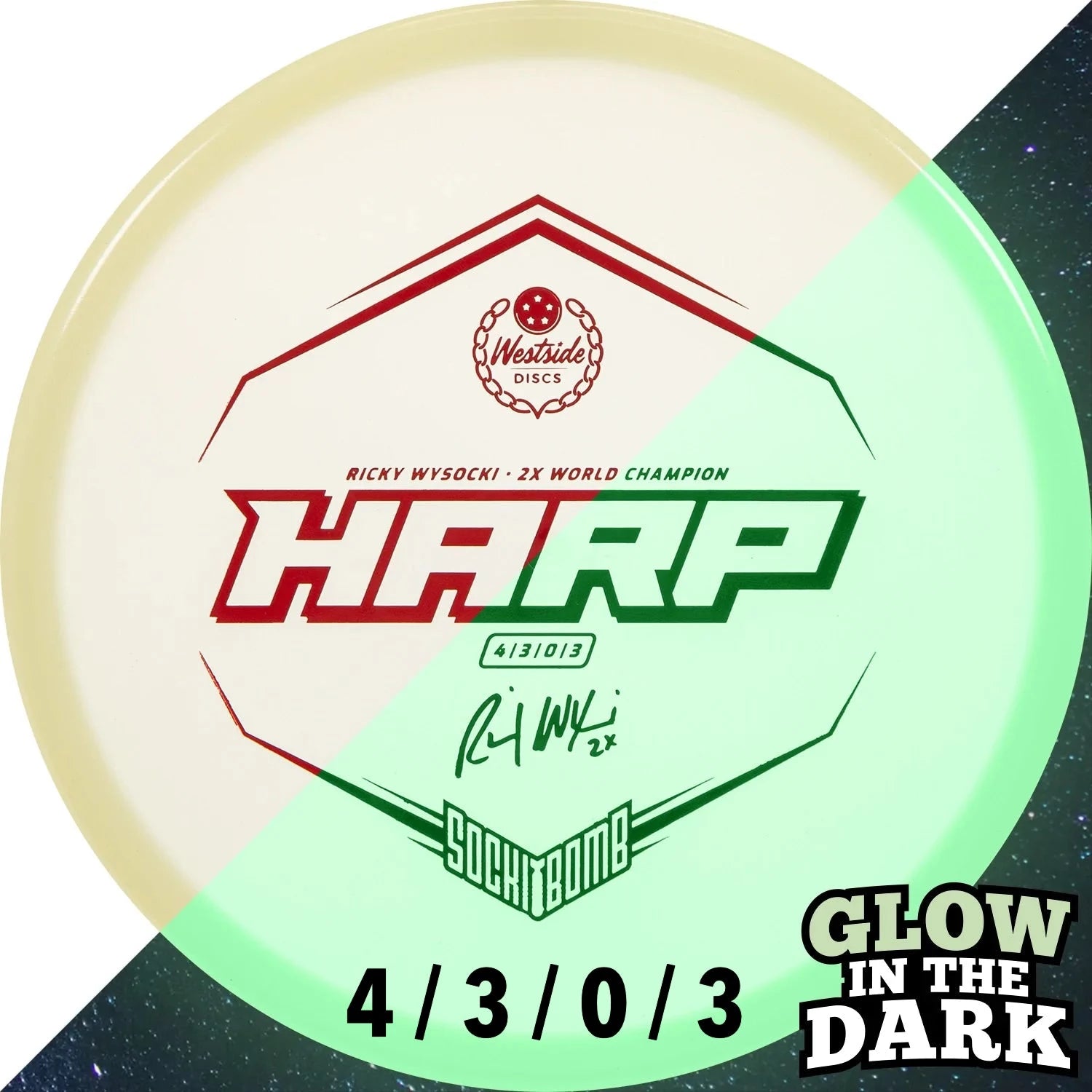 Westside Discs - good Harp - Ricky Wysocki Raptor Stamp